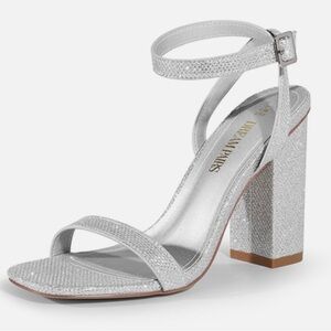DREAM PAIRS
Glitter Upper Chunky High Heel Sandals